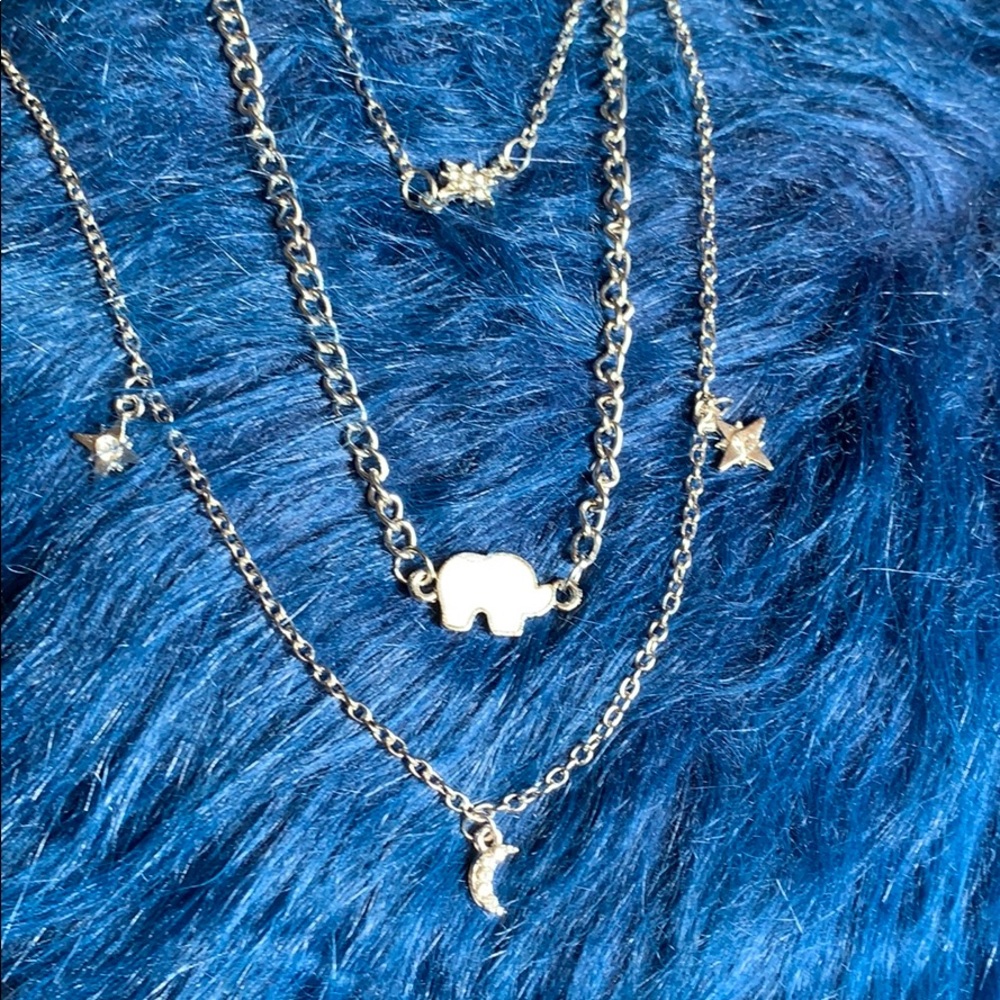 🔵Multi-Layer Elephant Necklace